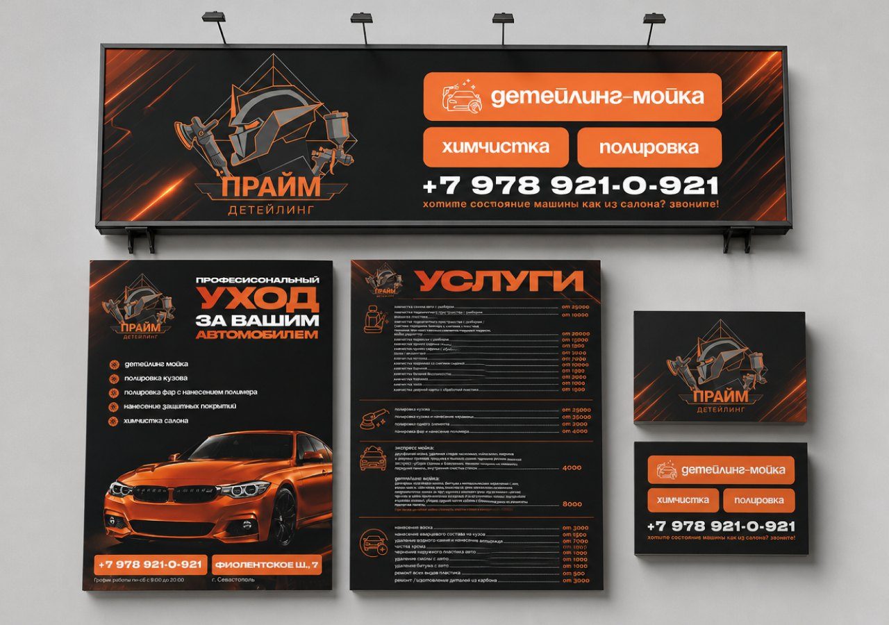 Фирменная полиграфия — автодетейлинг